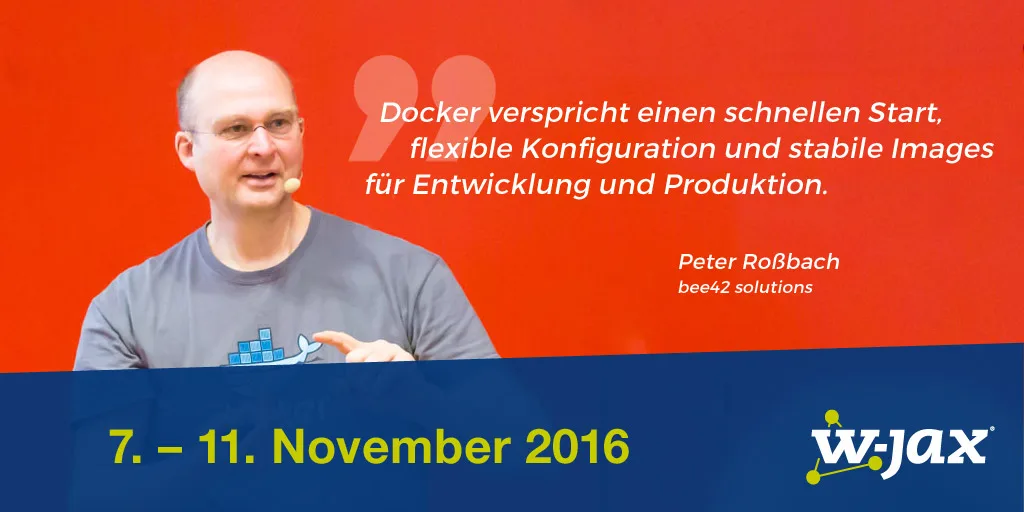 Docker auf der W-JAX 2016.