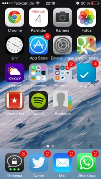 Übliche App-Benachrichtigungen beim iPhone 5
