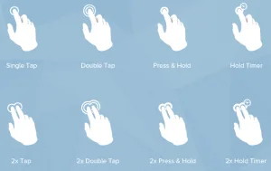 Touch Gestures Icon Set