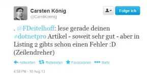 Abb. 1: Erste Frage von Carsten König.