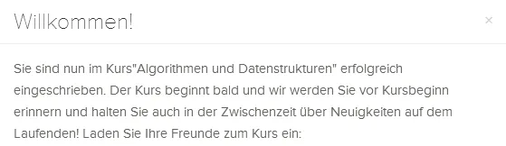 Abb. 1: Einschreibung in einen Kurs auf Iversity.org.